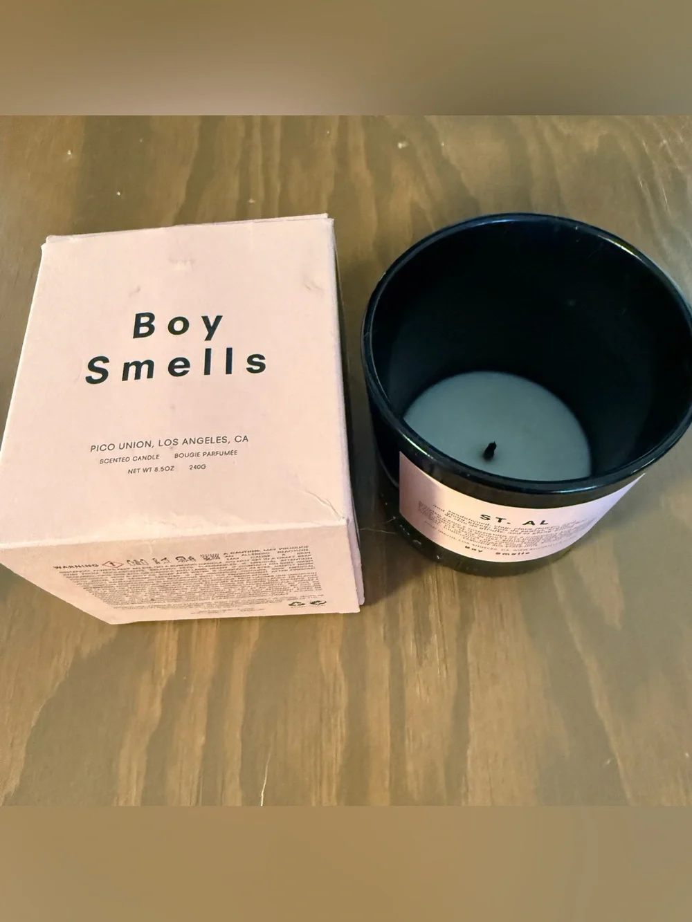 4/$20 EMPTY Boy Smells St. Al Classic Candle Vessel Jar